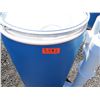Image 2 : Blue S-9945BLU Plastic 55 Gal. Drum w/ Lid & Piping