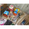 Image 8 : Contents of Pallet & Bin:  Tube Bulbs, Brackets, Tools, etc