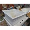 Image 2 : Qty 2 White Sinks & Mustee Big Tub Utilatub 24" x 40"