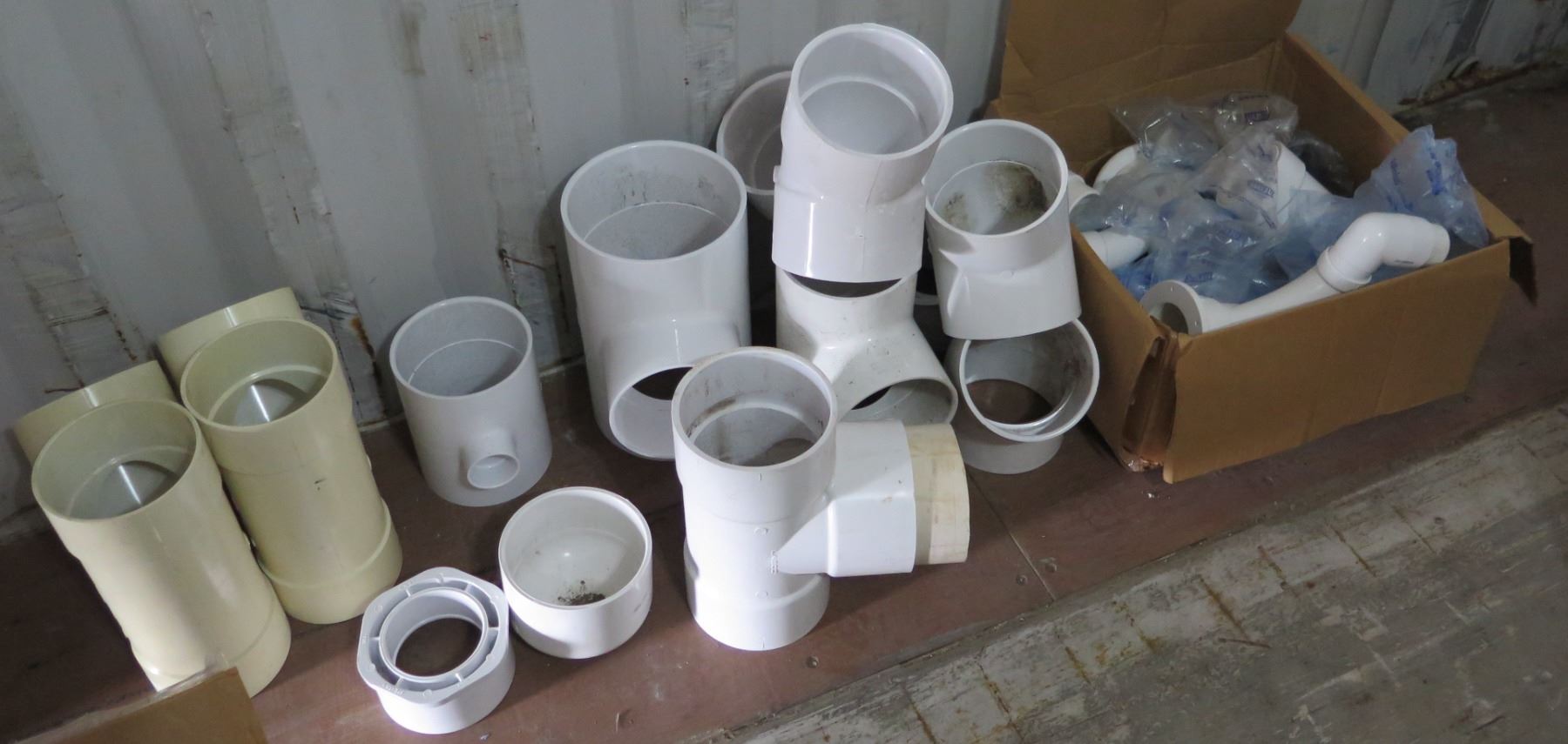 Multiple PVC Fittings, Couplings, Piping, etc