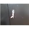 Image 2 : Metal 2-Door Locking Storage Cabinet w/ Inside Shelving (has key - contents not included)