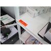 Image 2 : Qty 3 White Plastic Shelving Units, Misc Sizes (contents not included)