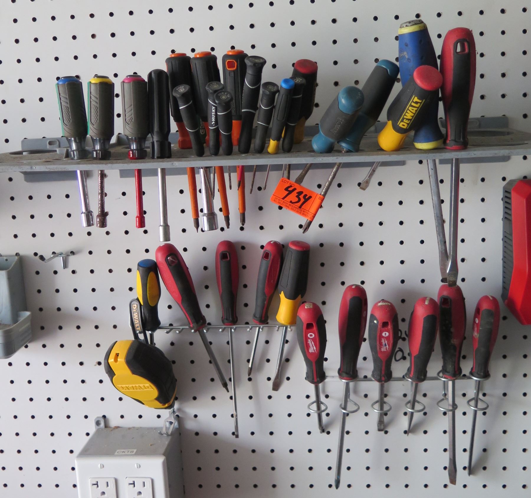 Multiple Hand Tools Multiple Hand Tools: Drivers, Ratchets, etc (pegboard not included ...