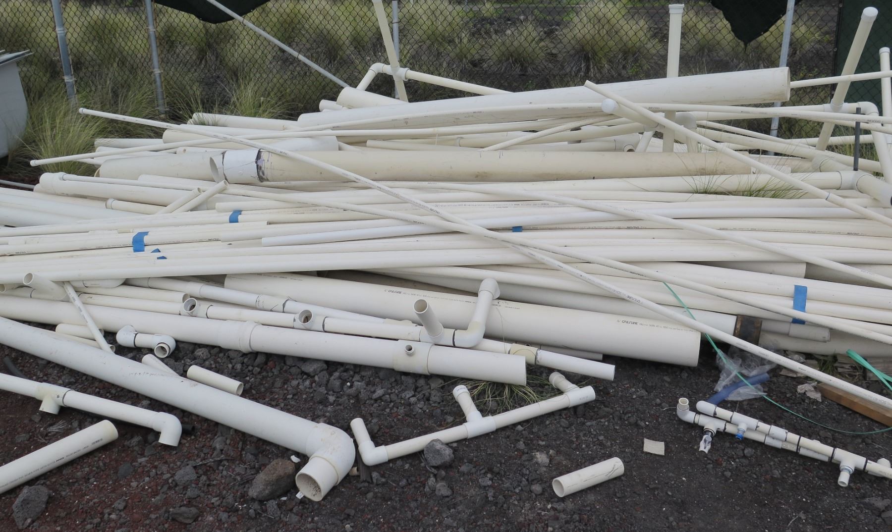 Multiple PVC Pipe Lengths w/ Some Fittings