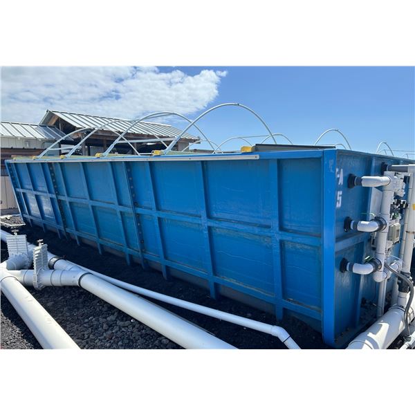 One 3-Section Water Tank 22'L x 88"W x 55"H (assembled). See pickup schedule below
