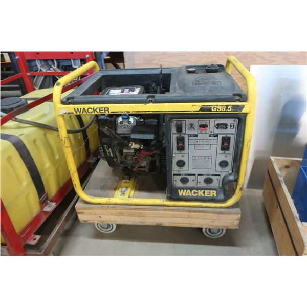 GÉNÉRATRICE WACKER GS8.5 100/240v MOTOR 16hp VANGUARD