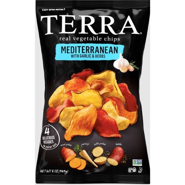NEW 3 X 747G BAGS OF TERRA REAL VEGETABLE CHIPS