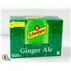 Image 1 : BRAND NEW CASE OF 12 SCHWEPPES GINGER ALE 355ML