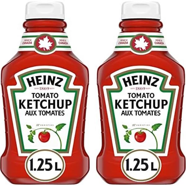 BRAND NEW 2 X 1.25 L HEINZ TOMATO KETCHUP