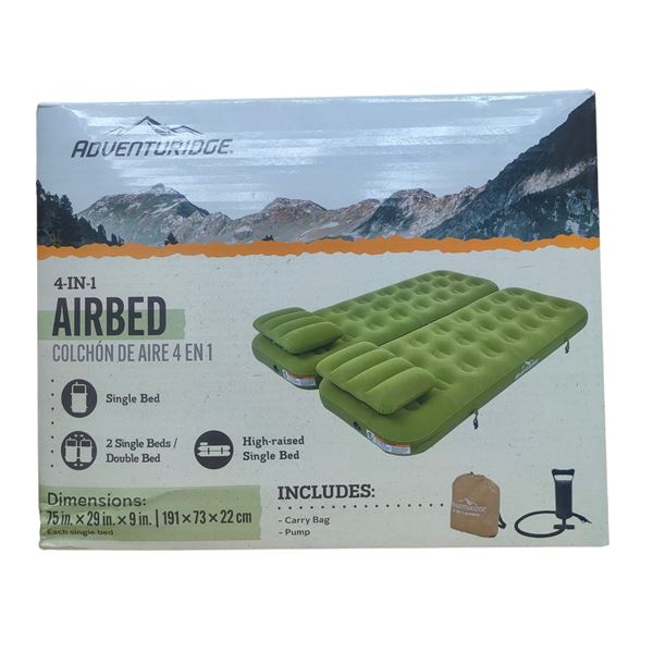 NEW Adventuridge - 4-in-1 Airbed