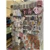 Image 2 : Large nail salon display floor stand w/ multi drawer cabinet (approx 83in x 41in x 13in) w/ large gr