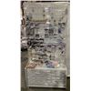 Image 1 : Large nail salon display floor stand w/ multi drawer cabinet (approx 83in x 41in x 13in) w/ large gr