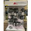 Image 2 : Nail Supply Shelving & Display Rack/cabinet (approx 82in x 39in x 10in) w/ assorted nail supplies