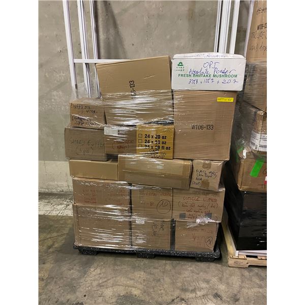 Pallet full of assorted beauty supplies