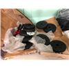 Image 2 : Group of misc. - Dumbbells with weights/ expandable garden hoses/ hair salon mounts