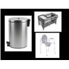 Image 1 : Group of items - Stainless steel dustbin/ Baby Playpen/ Potty training chair (cancelled orders/retur