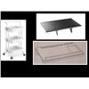 Image 1 : Group of items - Rolling organizer/ laptop stand/ mount (cancelled orders/returns)