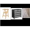 Image 1 : Group of items - Baby high chair/ 5 drawer cabinet/ baby step ladder (cancelled orders/returns)