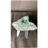 Image 2 : GREEN FLUORITE SPECIMEN APPROX 4.5X6" RETAIL $1100