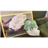 Image 2 : CLEAR QUARTZ WITH ELEPHANT ART RETAIL $800 *UNATTACHED*