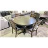 Image 1 : ROUND WOODEN DINING TABLE WITH 4 DINING CHAIRS