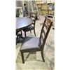 Image 3 : ROUND WOODEN DINING TABLE WITH 4 DINING CHAIRS