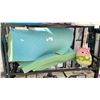 Image 1 : SHELF LOT OF MATTRESS FOAM AND STUFFED ANIMAL