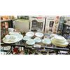Image 1 : SHELF LOT OF TEA SET CUPS AND MORE