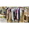 Image 1 : RACK OF ASSORTED CLOTHING INCLUDING; JACKETS, SWEATERS, SHIRTS AND MORE