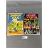 Image 1 : 2 Vintage Comic Books - 1981 Rip Off Comix No. 9 & 1972 Dopin'Dan Comic Book On Board In Bag.