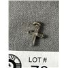 Image 2 : Very Nice Small Sterling & Stone Set Cross/Pendant