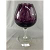 Image 2 : Gorgeous Vintage Purple Italian Brandy Snifter. Approx. 15" H