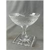 Image 2 : 5 Gorgeous Finnish Crystal Stemware Glasses w/ Square Bases. Approx. 4" H