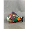Image 5 : Lot of Mexican Pottery- Tonela Bird Firgurine, Ken Edwards Tonela Spoon Rest Colourful Talvera Fish 