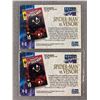 Image 2 : 2 1992 Marvel Masterpieces Spiderman vs Venom 4-D Card