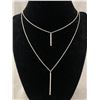 Image 1 : Lovely Sterling Silver Tassel Necklace Marked Gorjanno