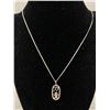 Image 1 : 925 Sterling Silver Asian Pendant ( Strength) with 925 Sterling Silver Chain Necklace