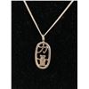 Image 2 : 925 Sterling Silver Asian Pendant ( Strength) with 925 Sterling Silver Chain Necklace