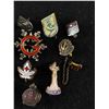 Image 3 : Antique Miscellaneous Enamel Metal & Sterling Silver Collector's Pins
