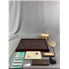 Image 1 : Misc Collectible Lot, Butter Press, Mirror, Tobacco Tin etc