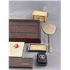 Image 2 : Misc Collectible Lot, Butter Press, Mirror, Tobacco Tin etc