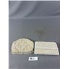Image 1 : Lot of 2 Vintage Evening Purses Clutch Purses. Both White Beaded In Great Shape, Very Clean