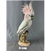 Image 1 : A Vintage Royal Dux Porcelain Cockatoo Small Crack in Base on the Back