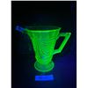 Image 1 : Art Deco 1920's/30's Sowerby Uranium Glass Jug 7" Tall