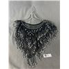 Image 1 : A Vintage Sequin Beaded Shawl in Very Good Condition
