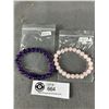 Image 1 : A New Amethyst and Rose Quartz Bracelets
