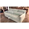Image 2 : DESIGN WITHIN REACH VESPER SLEEPER SOFA, TEAL D40" X W82" X H33" -  FRAME ISSUE BROKEN