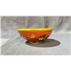Image 1 : IRON RED GROUND COPPER CLOISONNE BOWL