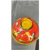 Image 3 : IRON RED GROUND COPPER CLOISONNE BOWL