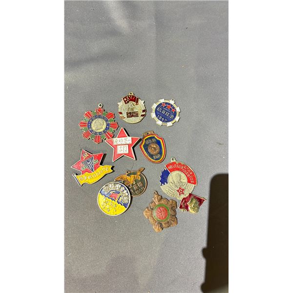 COLLECTION OF ORIENTAL MEDAL & BADGES